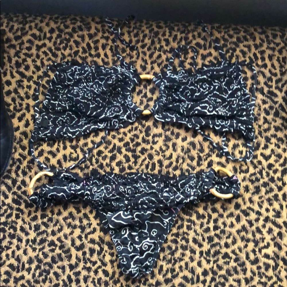Indah Heart and Soul bikini, black silk.